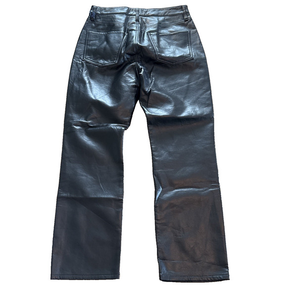 NWT Citizens of Humanity Jolene High-Rise Straight Genuine Leather Jeans 27 R448 - Picture 9 of 12